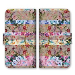＼全機種対応／ スマホケース 手帳型 スマホカバー 手帳タイプ スマートフォン ケース カバー 花柄 ボーダー カラフル ボタニカル かわいい おしゃれ 人気 カードホルダー付き カード収納 合皮 合成レザー