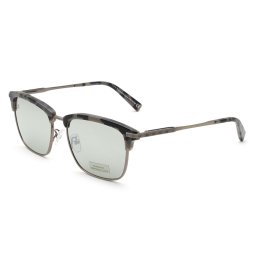 ゼニア ZEGNA サングラス ノーズパッド UVカット アイウェア サーモント EZ0092-D/S 55C 55 メンズ グレーハバナ+ガンメタル+ライトグレー
