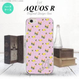 【SH03J】【スマホケース/スマホカバー】【アクオス R】SH03J スマホケース AQUOS R ケース アクオス R イニシャル 花柄・バラ（F） ピンク nk-sh03j-252ini【メール便送料無料】