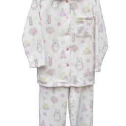 もこもこにプーさんまで一緒で幸せ♪ レディース パジャマ 【くまのプーさん柄】 【冬】 ピンク・クリーム M・L・LL フランネルフリース ポリエステル100％ 婦人 長袖・長ズボン 婦人 Winnie the Pooh ディズニー Disney ソフトな肌触り【中国製】