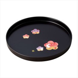 紀州塗 花舞うさぎ 8.0丸盆  2205027  内祝 内祝い お祝 御祝 記念品 出産内祝い プレゼント 快気祝い 粗供養 引出物