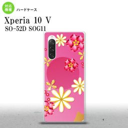 Xperia10V Xperia10V スマホケース 背面ケース ハードケース 花柄 ミックス E ピンク 2023年 7月発売 nk-xp105-307