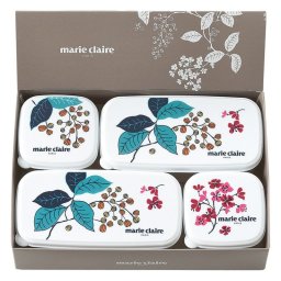 【ギフト対応無料】マリ・クレール フレンチライラック シール容器4点セット (MC-670) ※送料無料(北海道・沖縄は除く)