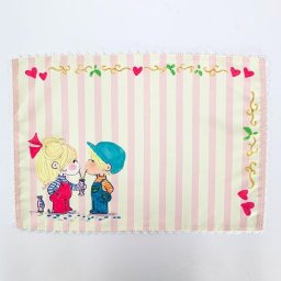 水森亜土 ランチョンマット フタリ ピンク キッチン 亜土ちゃん