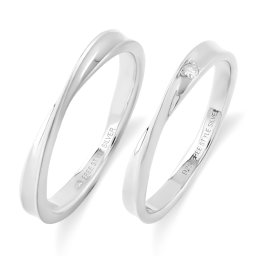 【レーザー刻印対応】 FREE STYLE  ツイストトップ インフィニティ シルバーペアリング ペアアクセサリー ペア リング・指輪 名入れ 記念日 プレゼント ギフト シンプル フリースタイル FSR951-MSV-951-LSV-DIA  【送料無料】