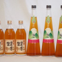 梅酒6本セット(手作り梅酒(宮崎県) 八鹿の酒蔵で造った梅酒(大分)) 720ml×3本 500ml×3本