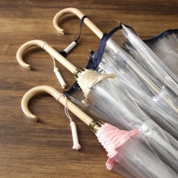 1-2W 縁結 雅[日本製 ホワイトローズ ビニール傘 傘 かさ 手開き レディース メンズ 男女兼用 おしゃれ グラスファイバー ギフト 傘寿 風に強い 風 58cm 8本骨 軽量 軽い 丈夫 耐風 高級 透明 収納袋付 皇室御用達]