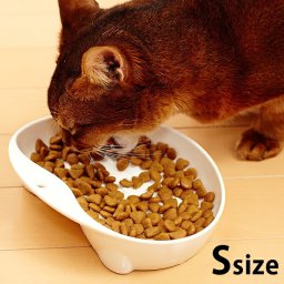 mju: ミュー Heartful Design Cat Dish ネコにやさしい食器 S