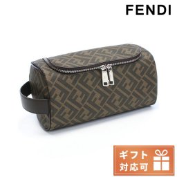 フェンディ セカンドバッグ メンズ FENDI PVC イタリア 7N0121 ブラウン系 バッグ