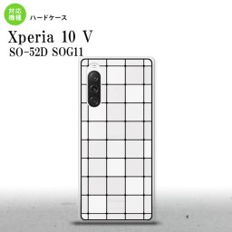 Xperia10V Xperia10V 背面ケース カバー ステンドグラス風 おしゃれ スクエア ホワイト ステンドグラス風 2023年 7月発売 nk-xp105-sg45