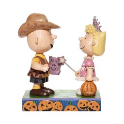 ジムショア チャーリー・ブラウン＆サリー フィギュア ハロウィン 6006944 インテリア 置物 飾り