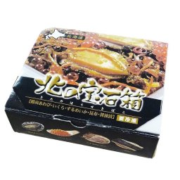 敬老の日 北海道 北の宝石箱 400g 海鮮 魚介 醤油漬け あわび いくら いか 昆布 グルメ ごちそう お取り寄せ食品 ギフト プレゼント 贈答 熨斗 のし 贈り物(代引不可)【送料無料】
