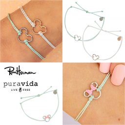 【送料がお得】puravida  Dizney コラボ  チャーム ブレスレット  プラヴィダ