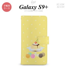 Galaxy S9+ SC-03K SCV39 手帳型 スマホケース ギャラクシー プリンマカロン【ギャラクシー S9プラス,Galaxy,S9+,SC-03K,SCV39,docomo,ドコモ,メール便 送料無料】
