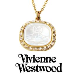 新品 Vivienne Westwood ヴィヴィアンウエストウッド ペンダント ネックレス EDITH イディス オーブ BP1078 BP1078/1 BP1078-1 レディース イエローゴールド クリスタル パール 女性 ギフト プレゼント 