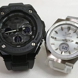 恋人たちのGショックペアウォッチ G-SHOCK BABY-G  カシオ電波ソーラー 2本セット   アナデジ GST-W300G-1A1JF MSG-W200-7AJF ラッピング無料