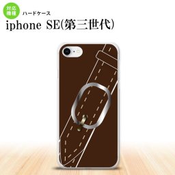 iPhoneSE 3 iPhoneSE 3 スマホケース ハードケース ベルト 茶 メンズ レディース nk-ise3-327
