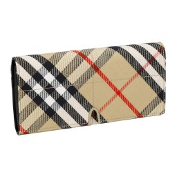 バーバリー BURBERRY 財布 長財布 フラップ式長財布 かぶせ 小銭入れ付き 8099215 B9368 メンズ ベージュ+ブラック+マルチカラー