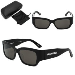 バレンシアガ サングラス BALENCIAGA BB0331SK-001 サングラス ブラック グレー アジアンフィット メンズ レディース ユニセックス