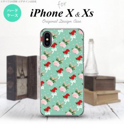 【iPhoneX】【スマホケース/スマホカバー】【アイフォンX】iPhoneX スマホケース カバー アイフォンX 花柄・バラ（B） ターコイズ nk-ipx-244【メール便送料無料】