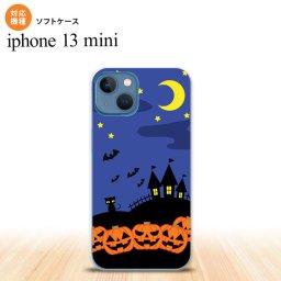iPhone13mini iPhone13 mini ケース ソフトケース ハロウィン 屋敷 青 iPhone ミニ 5.4インチ  おしゃれ かわいい メンズ レディース キッズ デザインたくさん nk-i13m-tp402