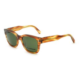 ゼニア ZEGNA サングラス アイウェア EZ0087/S 47N 52 ウェリントン型 メンズ レディース ユニセックス ブラウンストライプハバナ+グリーン