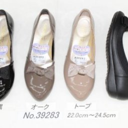 パンプス レディース 痛くない 歩きやすい ローヒール 黒 アーモンドトゥ リボン飾り 靴 フラット ぺたんこ ソール バレエ 仕事 コンフォート シューズ ファーストコンタクト nc39283