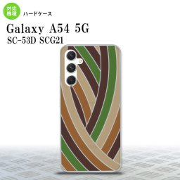 Galaxy A54 5G Galaxy A54 5G 背面ケース カバー ステンドグラス風 おしゃれ 帯 ブラウン ステンドグラス風 2023年 5月発売 nk-a54-sg18