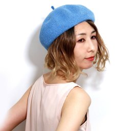 ベレー ベレー帽 レディース 帽子 夏 かわいい サマーベレー 通販 女性 春色 ファッション 小物 フリーサイズ おしゃれ 無地 青 ミディアムブルー 母の日 ギフト お母さん プレゼント ラッピング