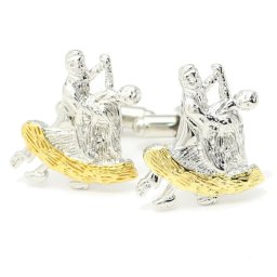踊る男女のユニーク おもしろ 面白 面白い なカフス カフスボタン カフリンクス cufflinks cuffs メンズ 男性 結婚式 ユニーク おもしろ 面白 面白い スポーツ ゲーム スーツアクセサリー専門店 ブライダル 披露宴 二次会 お呼ばれ パーティー おしゃれ カフスマニア