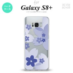 【SC03J】【スマホケース/スマホカバー】【ギャラクシーS8+】SC03J スマホケース Galaxy S8+ SC-03J カバー ギャラクシーS8+ 花柄・サクラ 青 nk-sc03j-059【メール便送料無料】