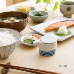 深山 miyama． cecima 瀬縞 汁差し 絞り柄[醤油差し かわいい おしゃれ 食洗機 醤油さし しょうゆ差し 汁差し レトロ モダン 北欧 調味料入れ 調味料ボトル ソース差し ソース入れ 卓上小物 和食器 食器 うつわ]
