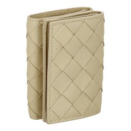 ボッテガヴェネタ BOTTEGA VENETA 財布 三つ折り財布 折りたたみ財布 小銭入れ付き イントレチャート 666944-V3UH2 9776 レディース ベージュ