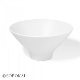 SOBOKAI ソボカイ ブリランテ 220ボウル 白玉吹[食器 丼 鉢 ラーメン鉢 大鉢 どんぶり 白 ホワイト うどん そば 蕎麦 ラーメン 和食器 和モダン 飲食店 電子レンジ対応 レンジ対応] 即納