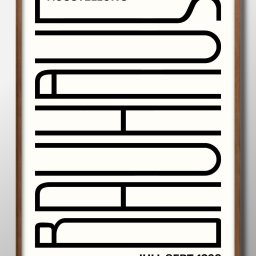 バウハウス BAUHAUS A3 サイズ ポスター アート おしゃれ 絵画 インテリア 北欧 イラスト マット紙 艶消し アートパネル 額 フレーム デザイン 壁掛け ギフト 新築祝い ディスプレイ 引越し祝い　新生活　空間デザイン 