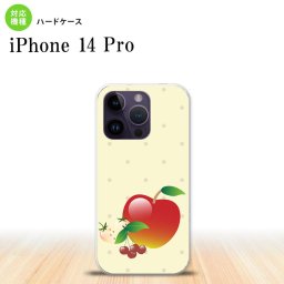iPhone14 Pro iPhone14 Pro スマホケース 背面ケース ハードケース フルーツ アップル 赤 2022年 9月発売 nk-i14p-651