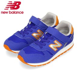 ニューバランス キッズ スニーカー 靴 YV373 AB2 M  ブルー ワイズM (やや細い～標準) ゴム紐 ベルクロ new balance