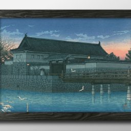 川瀬巴水 東京二十景 平河門 A3 サイズ ポスター アート おしゃれ 絵画 インテリア 北欧 イラスト マット紙 艶消し アートパネル 額 フレーム デザイン 壁掛け ギフト 新築祝い ディスプレイ 引越し祝い　新生活　空間デザイン 