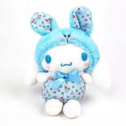 サンリオ シナモンロール ぬいぐるみ フラワーバニー Ｓ インテリア 水色