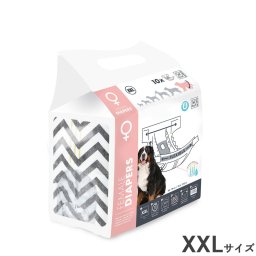 M-PETS（エムペッツ） 女の子用オムツ XXL 10枚 犬用オムツ サニタリーパンツ 介護 雌