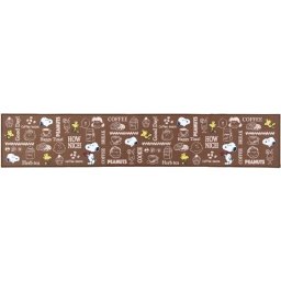 PEANUTS スヌーピー ロングマット＜1＞BR　ハッピータイム45×240  SN キッチンマット ブラウン 　 　