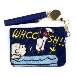 PEANUTS スヌーピー オープンパスケース プール サマー 定期入れ