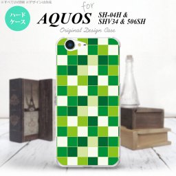 【506SH】【スマホケース/スマホカバー】【アクオス Xx3】506SH スマホケース AQUOS Xx3 506SH カバー アクオス Xx3 スクエア 緑 nk-506sh-1022【メール便送料無料】