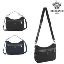 【Orobianco】92954 ソロペルテ ショルダーバッグ 斜め掛け 普段使い 使いやすい 大容量 カジュアル シンプル 牛革 メンズ プレゼント ギフト ブラック