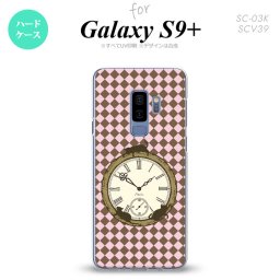 Galaxy S9+ ギャラクシー S9プラス SC-03K SCV39 専用 スマホケース カバー ハードケース チェック時計 ピンク nk-s9p-1221[スマホ,スマホケース,スマホカバー,ケース,カバー,ジャケット]