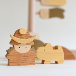 こいのぼりスタンドタイプ　木製五月人形端午の節句