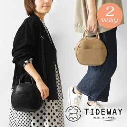 【TIDEWAY タイドウェイ】ICY ROUND BAG / ラウンドサークル 2WAY ミニ レザー ショルダーバッグ (T3225)レディース 正規品 本革 牛革 肩掛け 斜め掛けレディース 春 夏 ナチュラル 服 新作 シンプル おしゃれ コーディネート 人気 30代 40代 50代 60代 母の日 クリスマス ギフト プレゼント