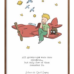 サン＝テグジュペリ 星の王子さま A3 サイズ ポスター アート おしゃれ 絵画 インテリア 北欧 イラスト マット紙 艶消し アートパネル 額 フレーム デザイン 壁掛け ギフト 新築祝い ディスプレイ 引越し祝い　新生活　空間デザイン 