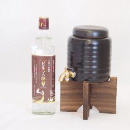 本格焼酎サーバー1000cc(18cm×24cm 1kg)セット ソバだけのそば焼酎 ビルマの竪琴 (ミャンマー) 700ml×1本