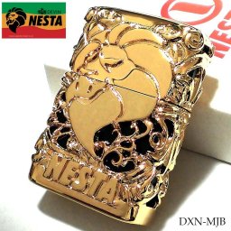 ネスタ オイルライター メタルジャケット NESTA ゴールド＆ブラック DEVIN 日本製 ライター 超重厚 豪華 銀 メンズ アクセサリー かっこいい プレゼント